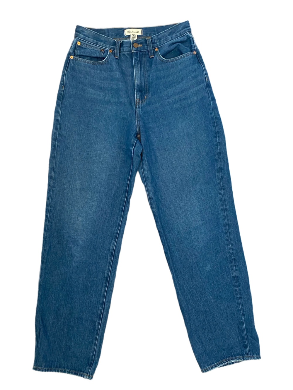 Madewell Baggy Straight Jean Cotton/Hemp Size 27